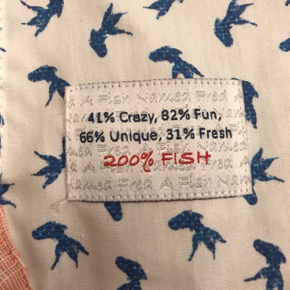 NWT A Fish Named Fred Men’s long sleeve, button up - Picture 8 of 16